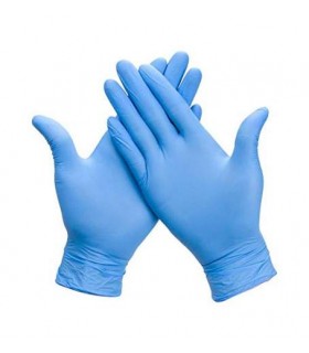 10 Packungen Nitril Untersuchungshandschuhe, puderfrei, blau, Box a 100 Stück